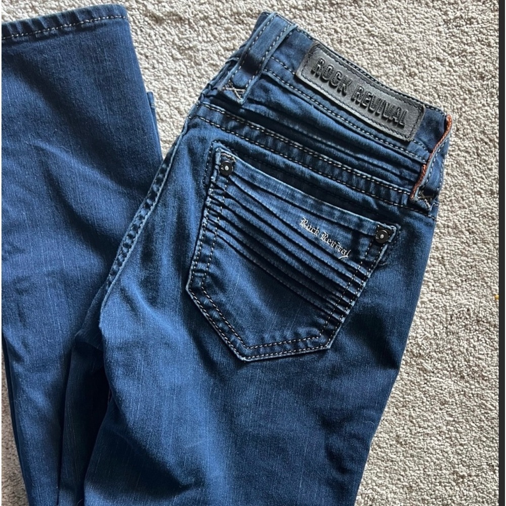 Rock Revival dark wash Janeil skinny Jeans size 26​ - Picture 3 of 16